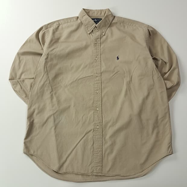 CJ916 XL 폴로 블레어 90s 미국판 베이지 셔츠 남방