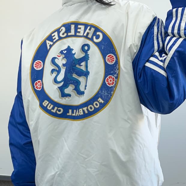 Adidas 아디다스 첼시FC 리버시블 파이어버드 블루 화이트 패딩