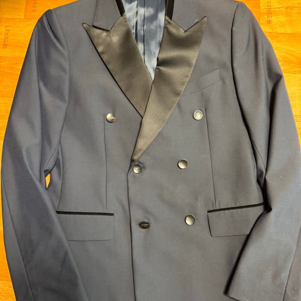 국내양복점제작 네이비 더블브레스티드 턱시도