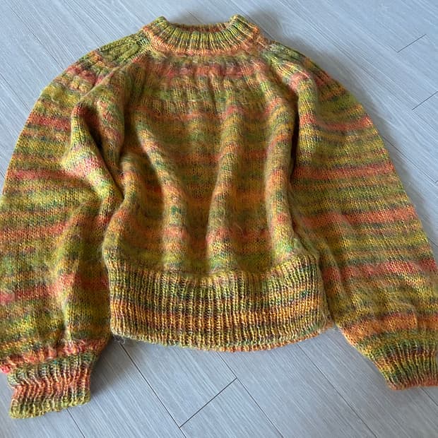 미안하다 사랑한다깔 니트 빈티지 모리걸