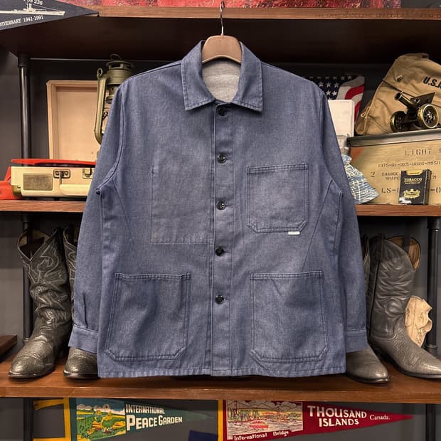 80s 돌멘 오리지널 프렌치 소프트 데님 워크자켓 / 초어자켓 N815