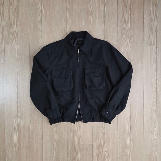 THEY 블랙 투 포켓 카라 재킷
