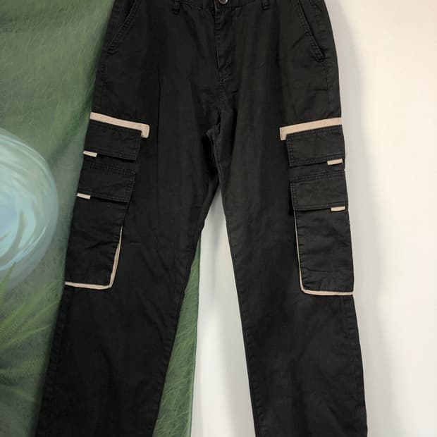 빈티지 카고 배색 팬츠