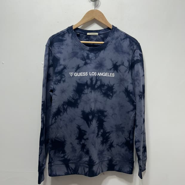 게스 라운드 나염 남성 맨투맨 긴팔 L 