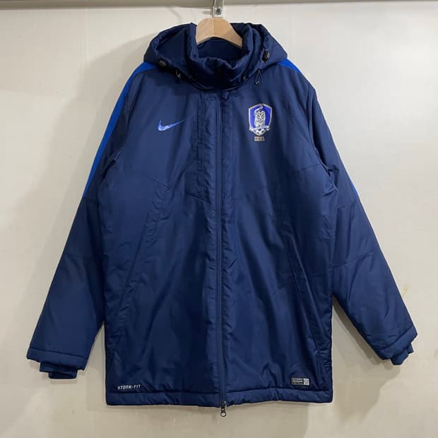 나이키 스톰핏 국가대표 국대 미드필드 패딩 자켓 네이비