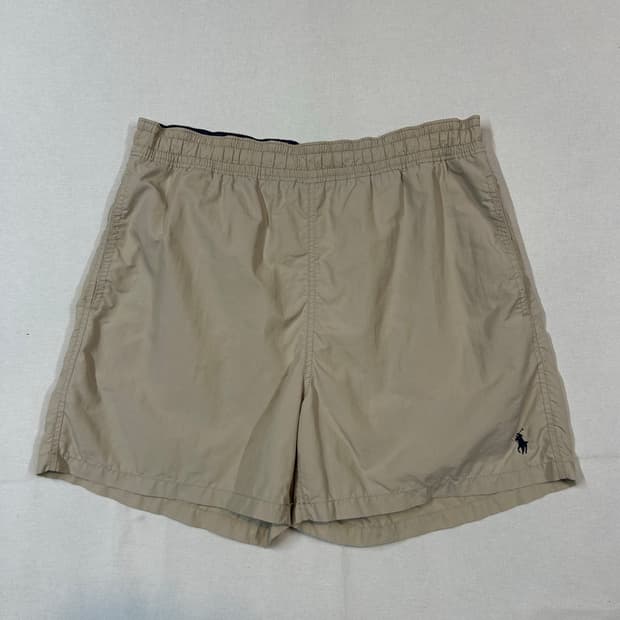 L) 폴로 랄프로렌 나일론 반바지 스윔팬츠 베이지 E67