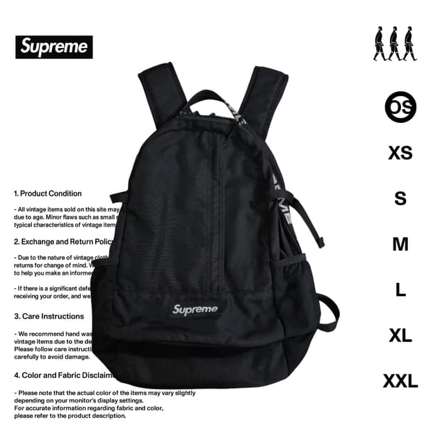슈프림 18SS 코듀라 백팩