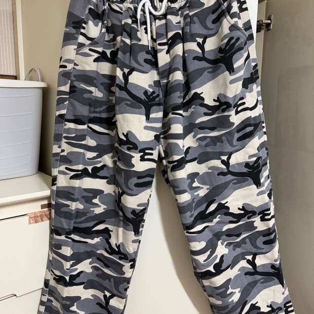 카모 와이드 팬츠 (밴딩)