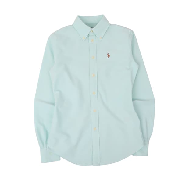 폴로 랄프로렌 옥스포드 민트 멀티포니 커스텀핏 셔츠