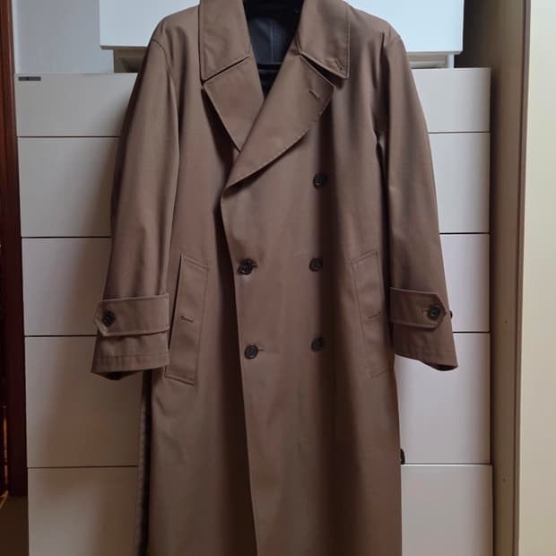 유니클로U 블록테크 트렌치코트 다크베이지 L사이즈