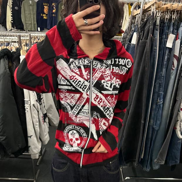 2)X-girl 스트라이프 롱슬리브