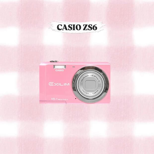 카시오 엑슬림 ZS6 / Z28 베이비핑크 빈티지디카