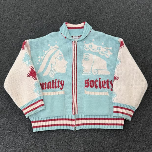 가터갤러리 포커 코위찬 니트 집업