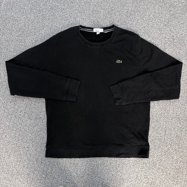 FR 6 라코스테 스몰로고 블랙 맨투맨 0303J