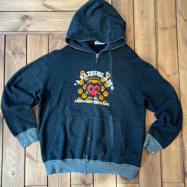 베이프 마일로 하트 후드집업