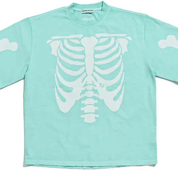 스키즘 인듀싱 RIB CAGE bones 뼈 반팔 티셔츠 