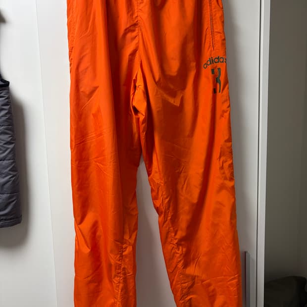 아디다스 00s 오렌지 사이드 지퍼 올드스쿨 트랙 팬츠 