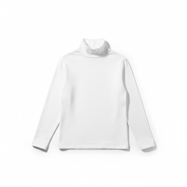 BLANK ROOM 아이보리 터틀넥 티셔츠