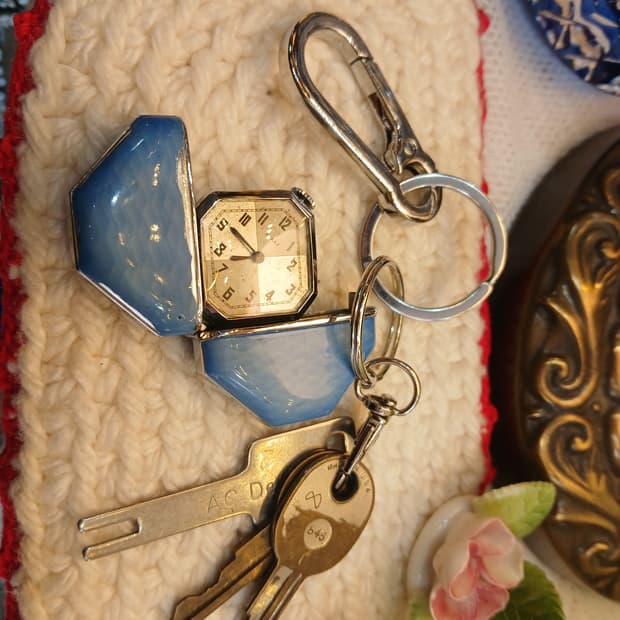 빈티지 세이코 "START" 모모타로 시계 키링