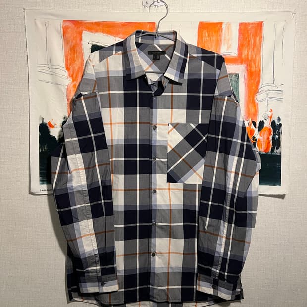 질스튜어트 뉴욕 체크 셔츠