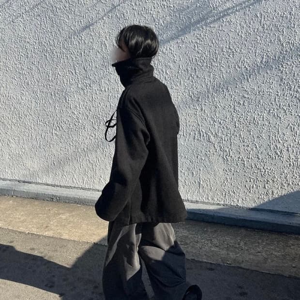 Monitaly 하이넥 코트자켓