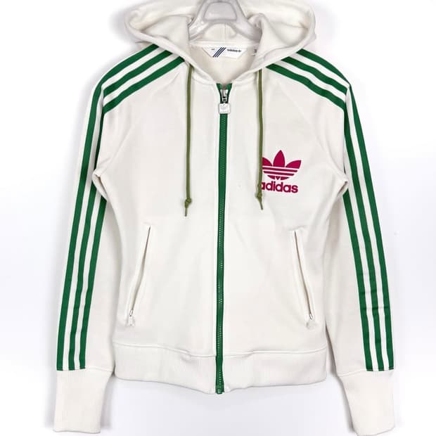 아디다스 희귀 후드집업 후디 화이트