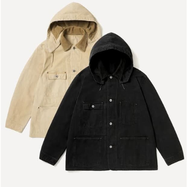 [3] 26ss 아프레쎄 빈티지 실크 헴프 커버올 자켓