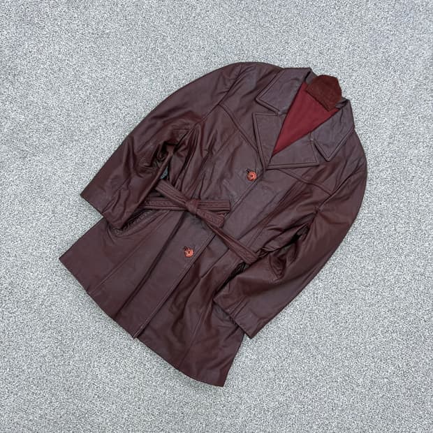 99 SH.LEATHER 여성 버건디 소가죽 자켓 0805J2