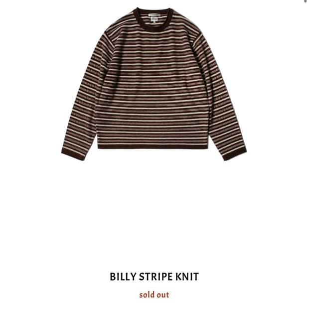 L 뤡코즈 틸레이트 빌리 스트라이프 니트 