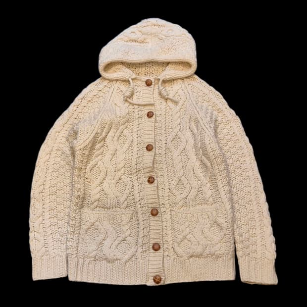 여성-FREE 아이보리 꽈배기 니트가디건 