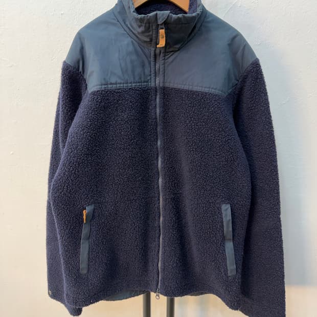 정품) 피엘라벤 남성 네이비 양털 플리스 후리스자켓 L