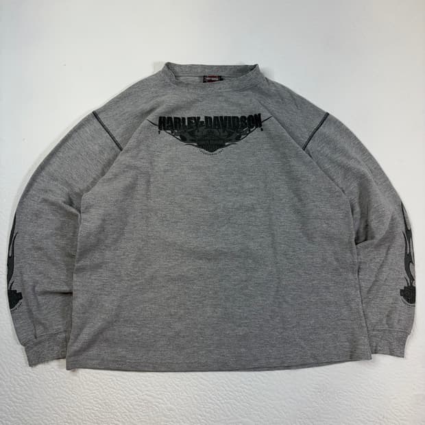 00s Harley Davidson Thermal Tee