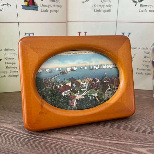 미국 빈티지 나무 프레임 사진 액자 