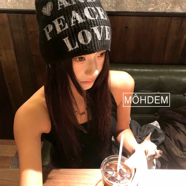 [Unisex] Y2k 러브 비니 모자