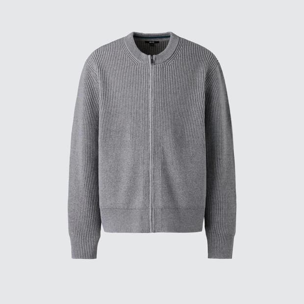 유니클로 C 크루넥 풀 집업 가디건 [m]