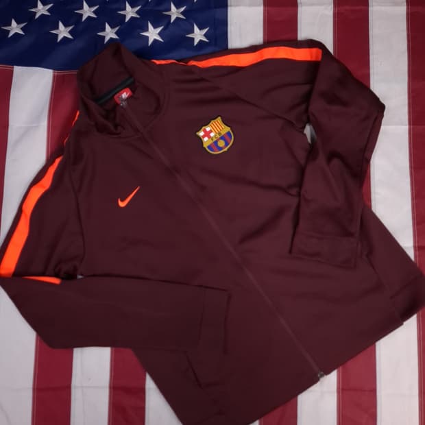 새제품급 오리지날 나이키 FC 버간디 바르셀로나 져지