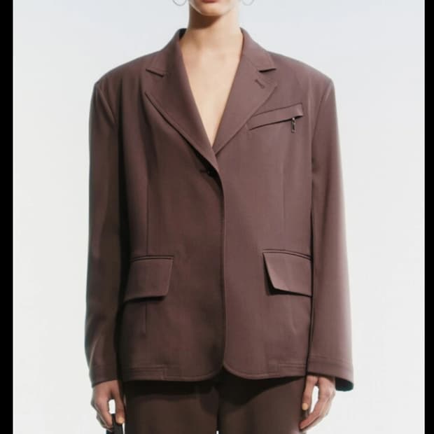 더오픈프로덕트 집포켓 자켓 퍼플