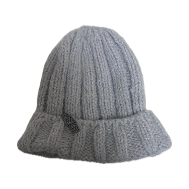 그레이 니트 비니