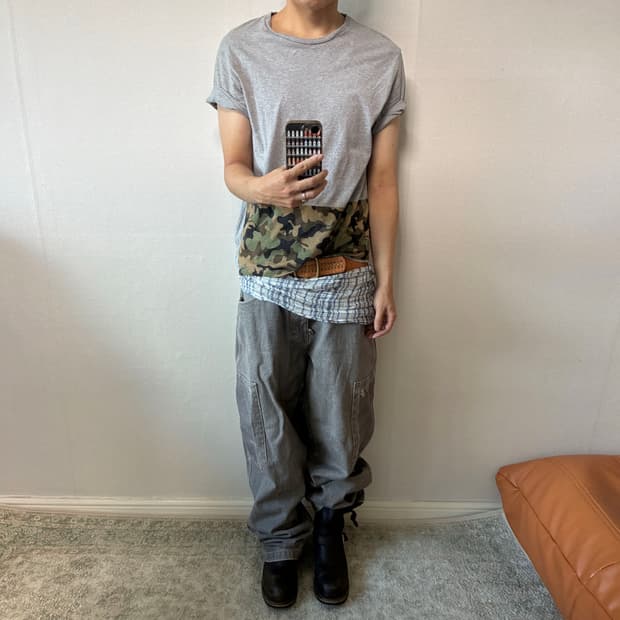 N°21 Camouflage Block Tee