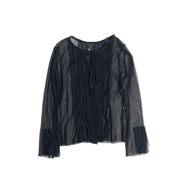 Krizia 시스루 코튼 가디건 (italy)  