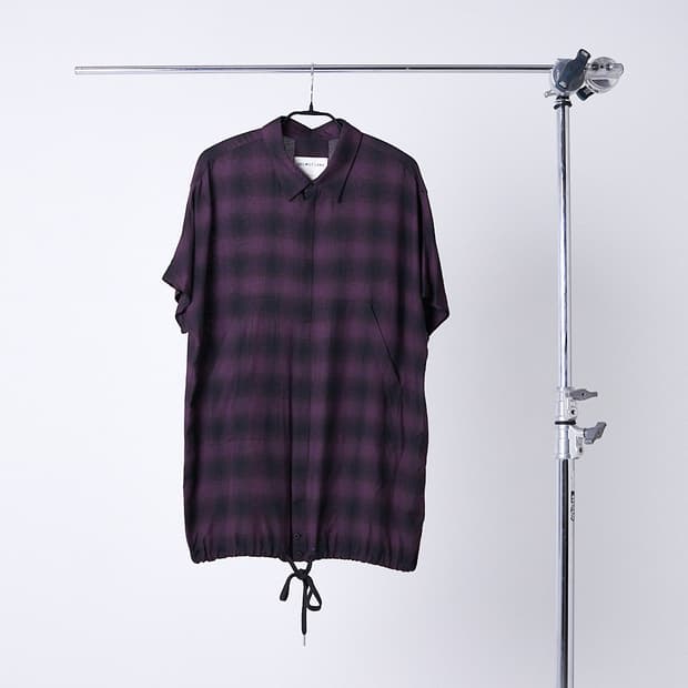 Ombre Check Short Sleeve Shirts