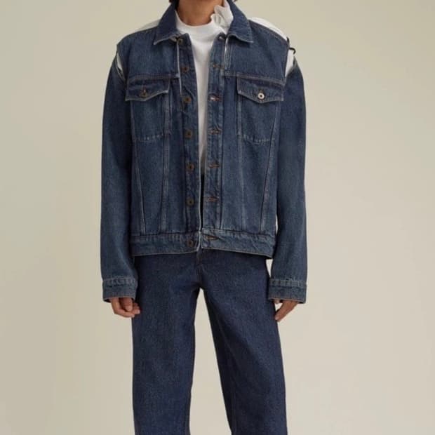 Y/PROJECT 클래식 핍 쇼 데님 자켓