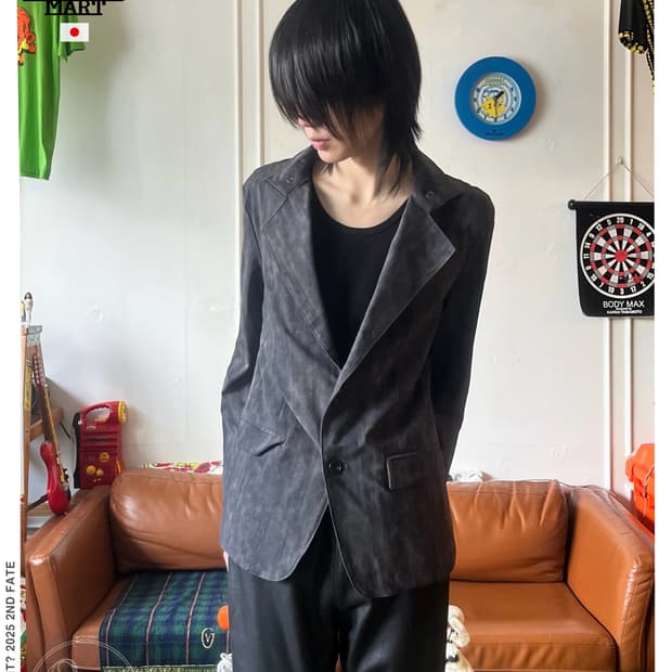 TORNADO MART Washed Dying Texture Jacket