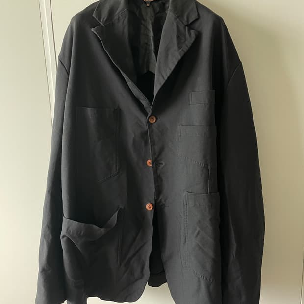 Black 꼼데가르송 오버핏 자켓 xl