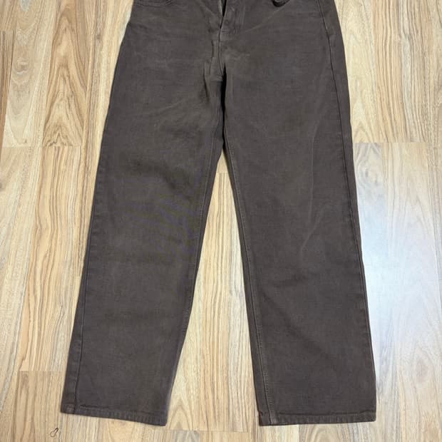 마이라이브러리 가먼트 다이드 브러쉬드 팬츠