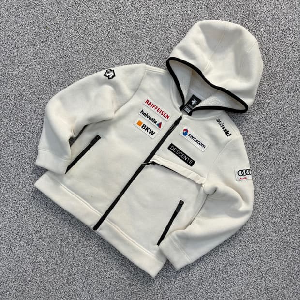 130 데상트 키즈 후드 집업 자켓 0414J