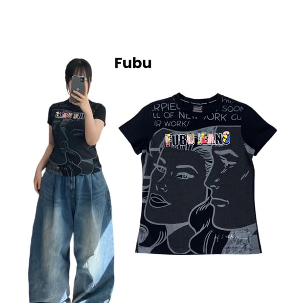 FUBU 후부 올드스쿨 반팔 티셔츠