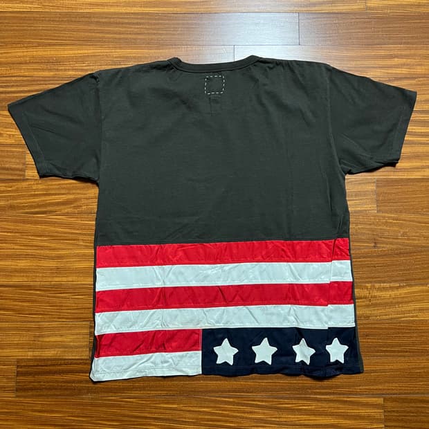 visvim 비즈빔 18ss stars 점보 티셔츠 블랙