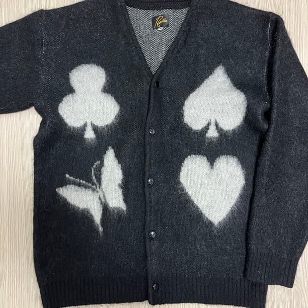 니들스 엔드클로딩 콜라보 모헤어 가디건