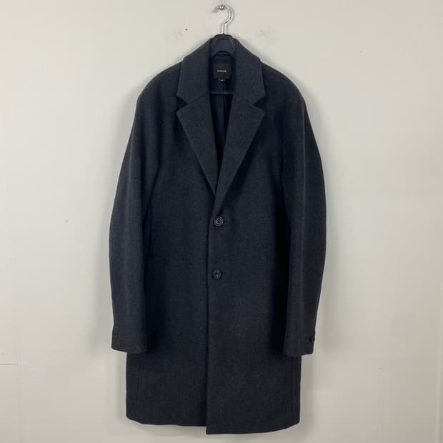 빈스 헤링본 텍스처 울 블렌드 자켓  M